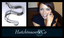 Win a Kenneth Jay Lane Crystal Snake Pin Brooch from Hutchinson Exclusive titleshot